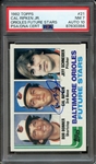 1982 TOPPS 21 SIGNED CAL RIPKEN PSA NM 7 PSA/DNA AUTO 10