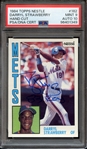 1984 TOPPS NESTLE 182 SIGNED DARRYL STRAWBERRY "83 ROY" PSA MINT 9 PSA/DNA AUTO 10