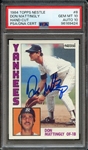 1984 TOPPS NESTLE 8 SIGNED DON MATTINGLY PSA GEM MT 10 PSA/DNA AUTO 10