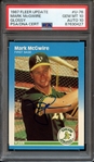 1987 FLEER UPDATE GLOSSY U76 SIGNED MARK MCGWIRE PSA GEM MT 10 PSA/DNA AUTO 10