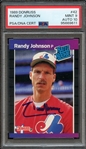 1989 DONRUSS 42 SIGNED RANDY JOHNSON PSA MINT 9 PSA/DNA AUTO 10