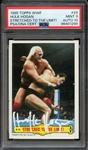 1985 TOPPS WWF 29 SIGNED HULK HOGAN PSA MINT 9 PSA/DNA AUTO 10