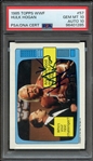 1985 TOPPS WWF 57 SIGNED HULK HOGAN PSA GEM MT 10 PSA/DNA AUTO 10