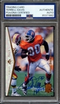 1995 SP 130 SIGNED TERRELL DAVIS PSA/DNA AUTO AUTHENTIC