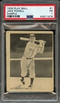 1939 PLAY BALL SAMPLE 1 JAKE POWELL PSA PR 1