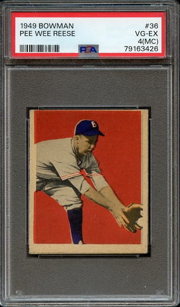 1949 BOWMAN 36 PEE WEE REESE PSA VG-EX 4 (MC)