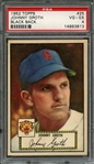 1952 TOPPS 25 JOHNNY GROTH BLACK BACK PSA VG-EX 4