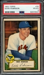 1952 TOPPS 32 EDDIE ROBINSON RED BACK PSA VG-EX 4