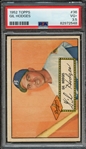 1952 TOPPS 36 GIL HODGES RED BACK PSA VG+ 3.5