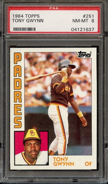 1984 TOPPS 251 TONY GWYNN PSA NM-MT 8