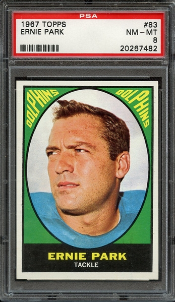 1967 TOPPS 83 ERNIE PARK PSA NM-MT 8