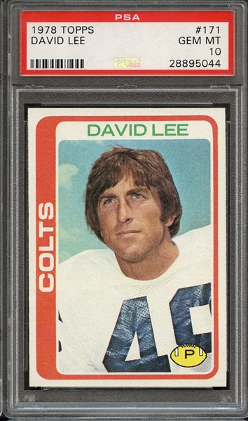 1978 TOPPS 171 DAVID LEE PSA GEM MT 10