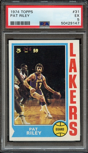 1974 TOPPS 31 PAT RILEY PSA EX 5