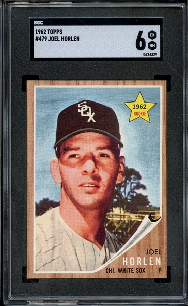 1962 TOPPS 479 JOEL HORLEN SGC EX-MT 6