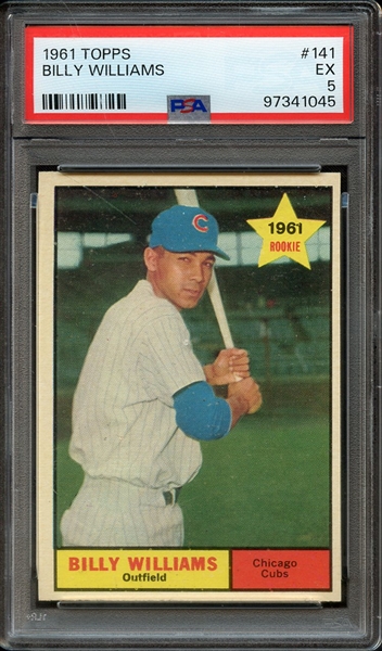 1961 TOPPS 141 BILLY WILLIAMS PSA EX 5