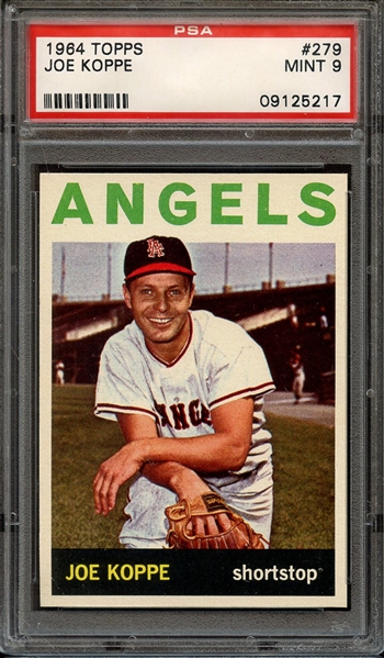 1964 TOPPS 279 JOE KOPPE PSA MINT 9