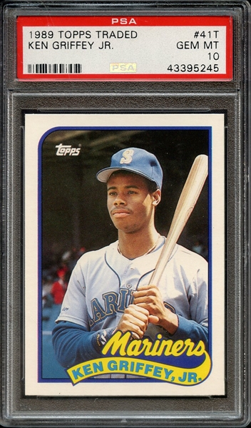 1989 TOPPS TRADED 41T KEN GRIFFEY JR. PSA GEM MT 10