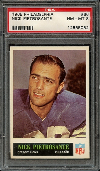 1965 PHILADELPHIA 66 NICK PIETROSANTE PSA NM-MT 8