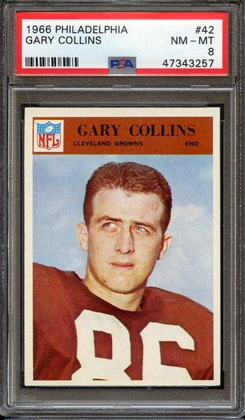 1966 PHILADELPHIA 42 GARY COLLINS PSA NM-MT 8