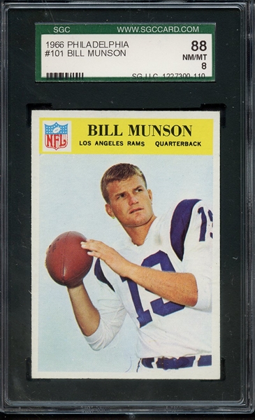 1966 PHILADELPHIA 101 BILL MUNSON SGC NM/MT 88 / 8