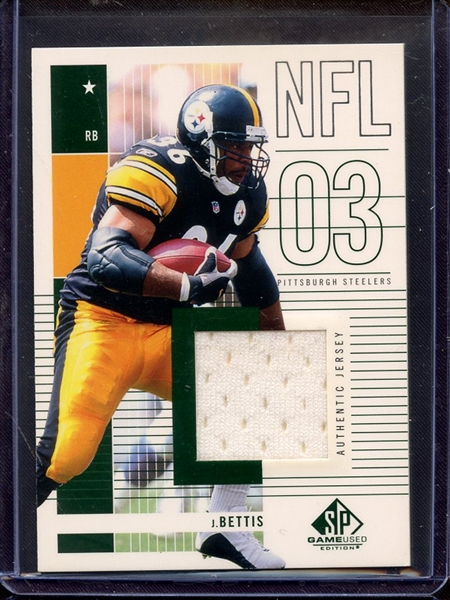 2003 SP GAME USED EDITION JEROME BETTIS GAME USED JERSEY