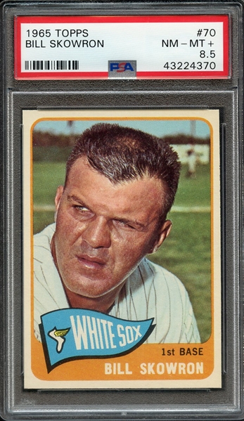 1965 TOPPS 70 BILL SKOWRON PSA NM-MT+ 8.5