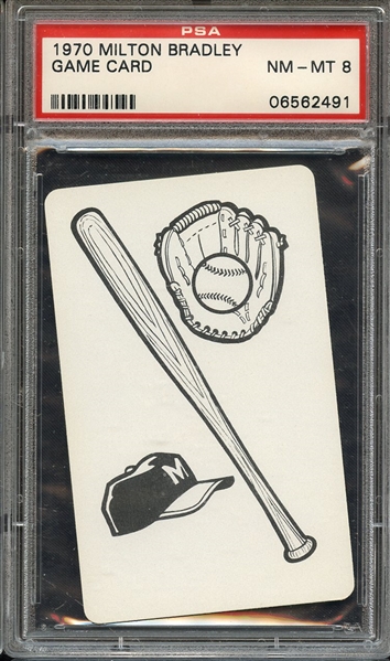 1970 MILTON BRADLEY GAME CARD PSA NM-MT 8