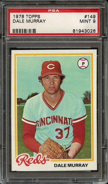 1978 TOPPS 149 DALE MURRAY PSA MINT 9