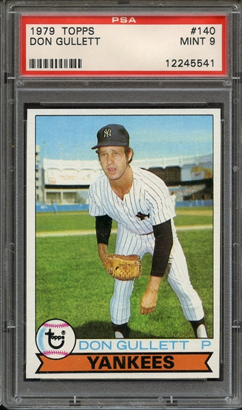 1979 TOPPS 140 DON GULLETT PSA MINT 9