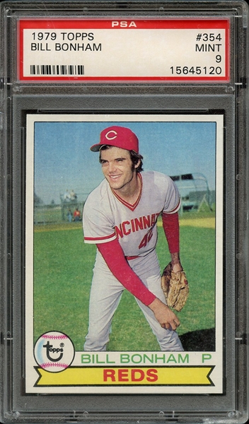 1979 TOPPS 354 BILL BONHAM PSA MINT 9