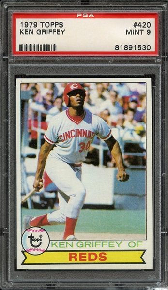 1979 TOPPS 420 KEN GRIFFEY PSA MINT 9