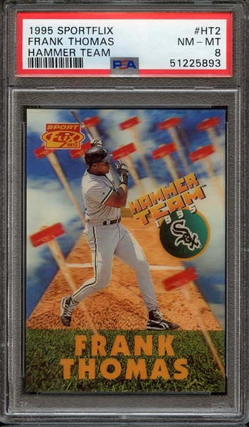 1995 SPORTFLIX HAMMER TEAM HT2 FRANK THOMAS HAMMER TEAM PSA NM-MT 8