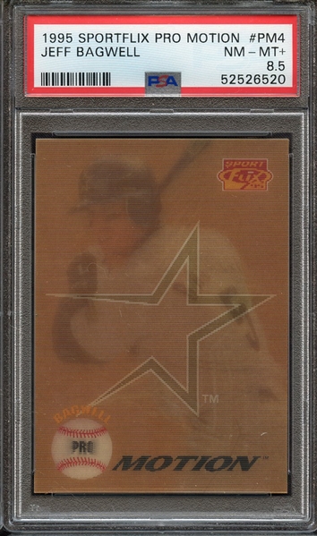 1995 SPORTFLIX PRO MOTION PM4 JEFF BAGWELL PSA NM-MT+ 8.5
