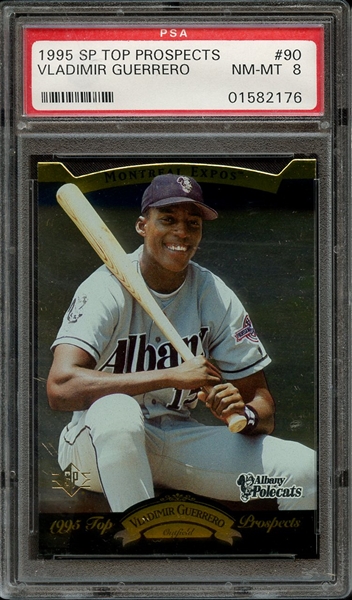 1995 SP TOP PROSPECTS 90 VLADIMIR GUERRERO PSA NM-MT 8