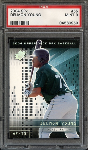2004 SPx 55 DELMON YOUNG PSA MINT 9