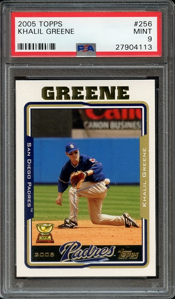 2005 TOPPS 256 KHALIL GREENE PSA MINT 9