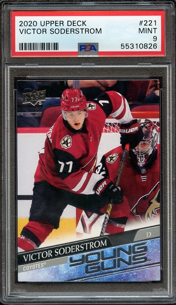 2020 UPPER DECK 221 VICTOR SODERSTROM PSA MINT 9