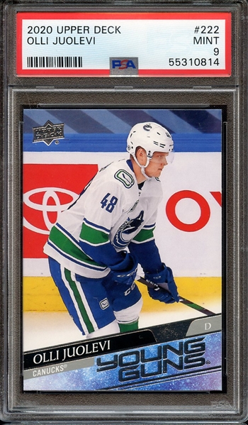 2020 UPPER DECK 222 OLLI JUOLEVI PSA MINT 9