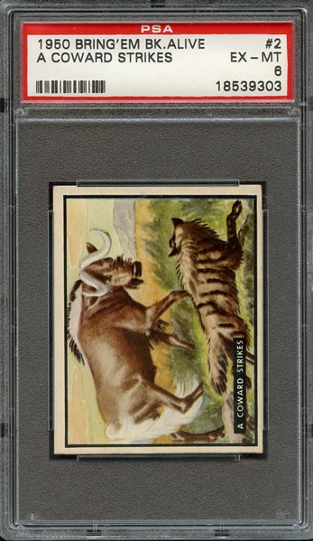 1950-60 BRING'EM BACK ALIVE 2 A COWARD STRIKES PSA EX-MT 6