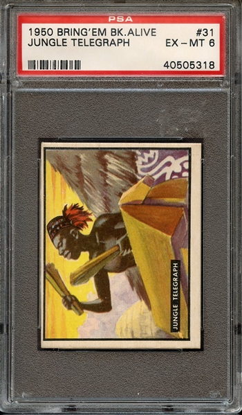 1950-60 BRING'EM BACK ALIVE 31 JUNGLE TELEGRAPH PSA EX-MT 6