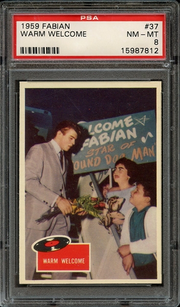 1959 FABIAN 37 WARM WELCOME PSA NM-MT 8
