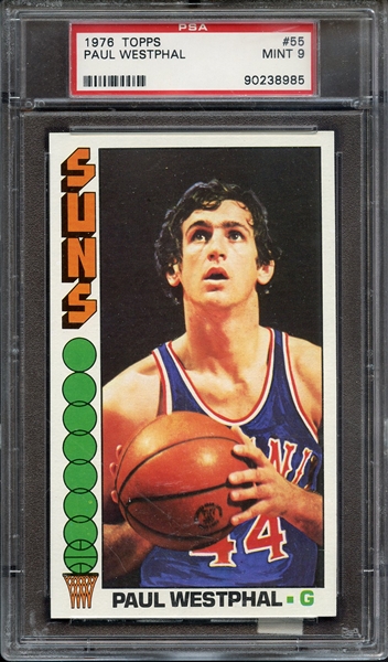 1976 TOPPS 55 PAUL WESTPHAL PSA MINT 9