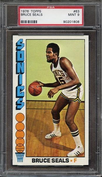 1976 TOPPS 63 BRUCE SEALS PSA MINT 9
