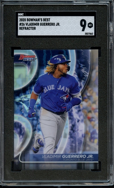 2020 BOWMAN'S BEST REFRACTOR 26 VLADIMIR GUERRERO JR SGC MINT 9