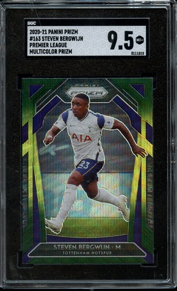 2020 PANINI PRIZM MULTICOLOR PRIZM PREMIER LEAGUE 163 STEVEN BERGWIJN SGC MINT+ 9.5
