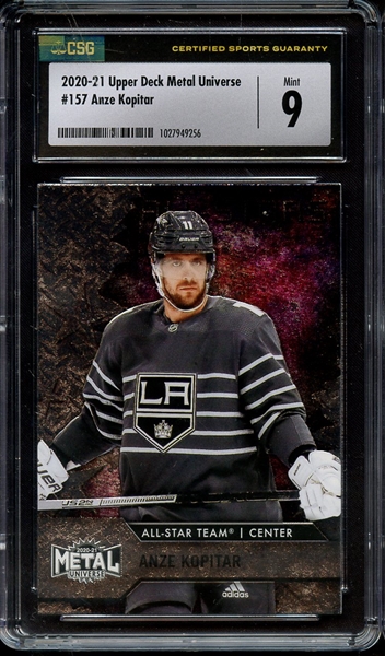 2020 UPPER DECK METAL UNIVERSE 157 ANZE KOPITAR CSG MINT 9