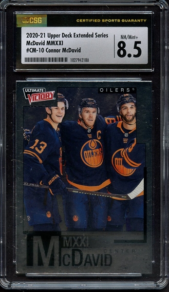 2020 UPPER DECK EXTENDED SERIES CONNOR MCDAVID CSG NM-MT+ 8.5