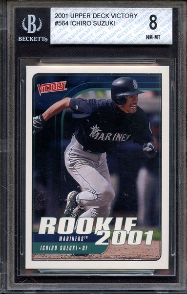 2001 UPPER DECK VICTORY 564 ICHIRO SUZUKI BGS NM-MT 8