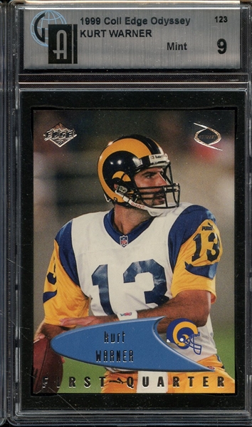 1999 COLLECTORS EDGE ODYSSEY 123 KURT WARNER GAI MINT 9