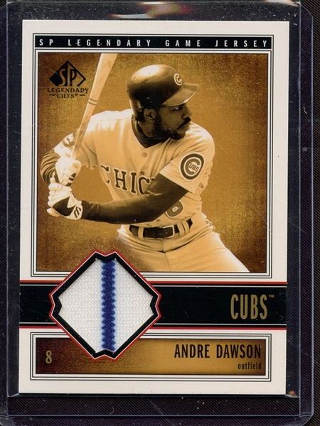 2002 SP LEGENDARY CUTS ANDRE DAWSON GAME USED JERSEY